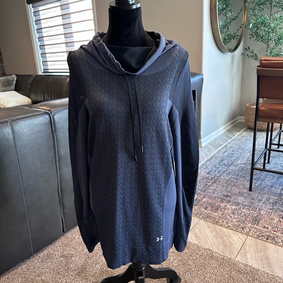 Under Armour Tops - Under Armour Dark Blue Pullover Hoodie